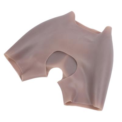 Silicone Pants Butt Shapewear Underwear Breathable Open Crotch Padded Thickening Silicone Butt Shaper Control Shorts Coffee M