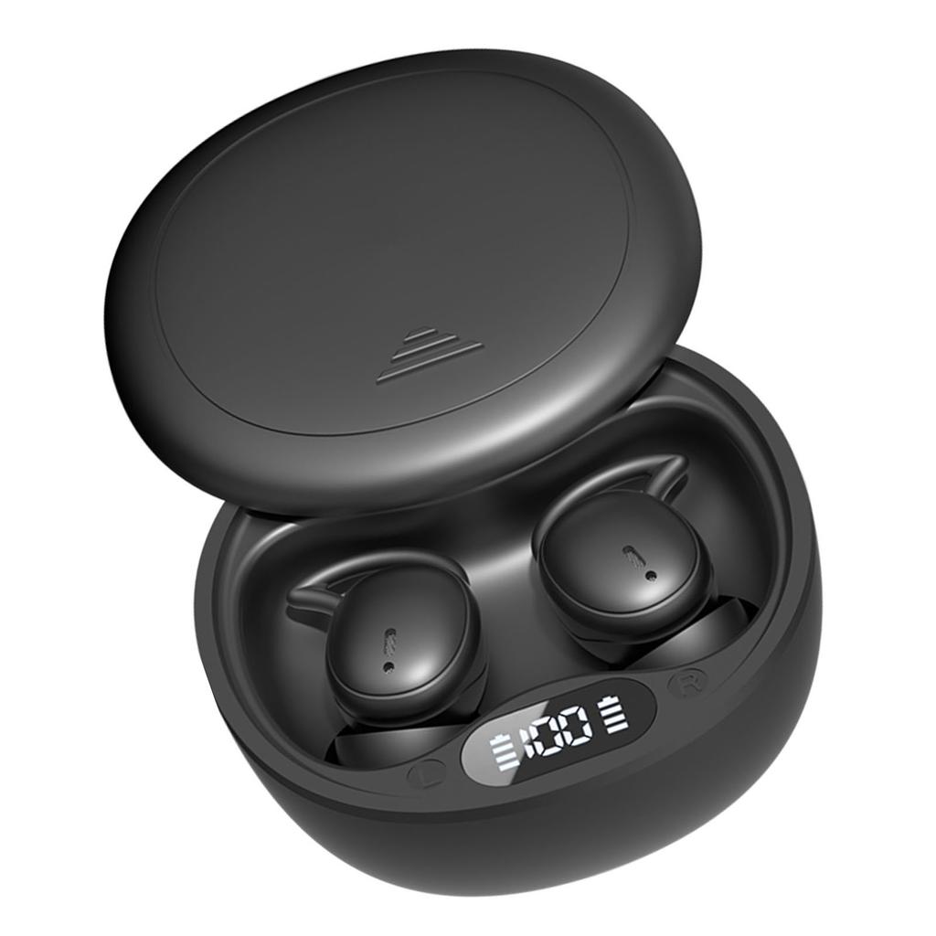 Wireless Earbuds Digital Display Skin Friendly Portable Noise Blocking Earphones for Sleeping