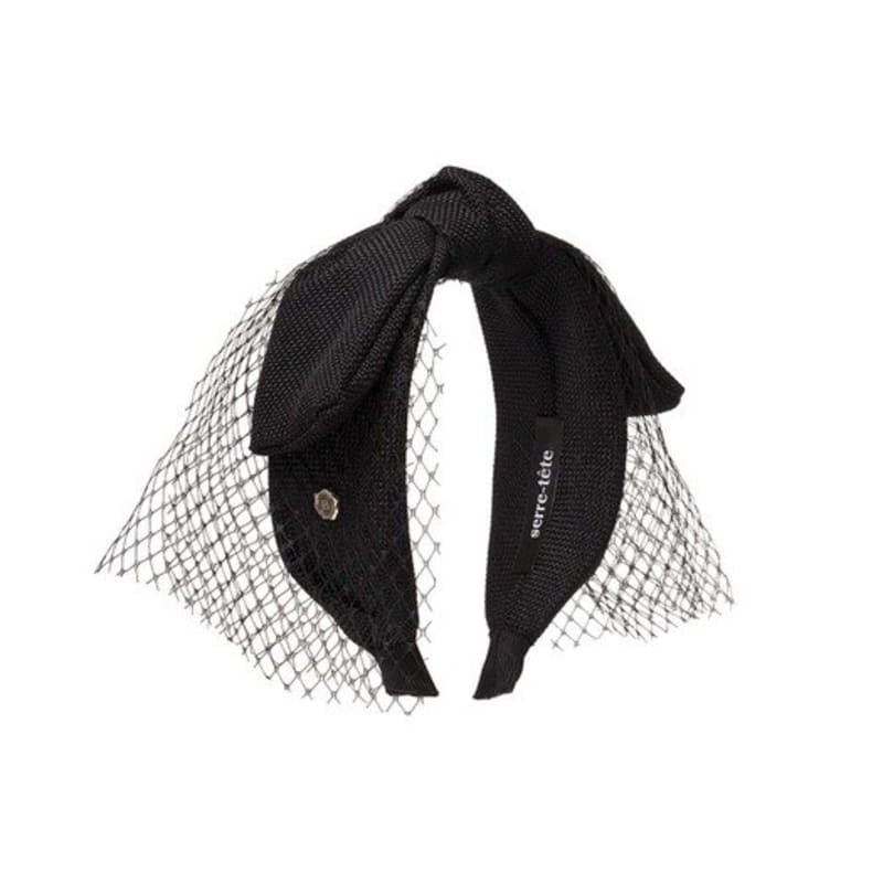 Brauner Hut [serre-tete] Spitzenhase - Schwarz