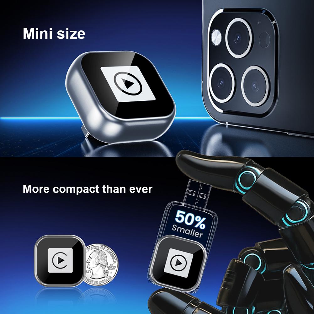 2 In 1 Wireless CarPlay Android Auto Adapter Mini Carplay&Auto Box Dongle Auto Connect for iPhone and Android Factory Wired Cars