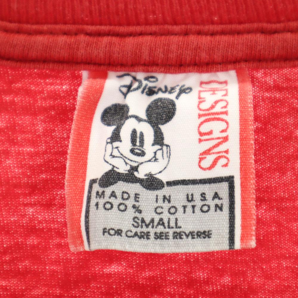 Disney 90s Made In USA Old Short Sleeve T-shirt S DESIGNS Mickey Mouse Men's Used