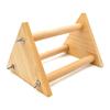 Solid Wood Parrot Stand Perch Funny Shape Wooden Activity Playstand  Pet Training