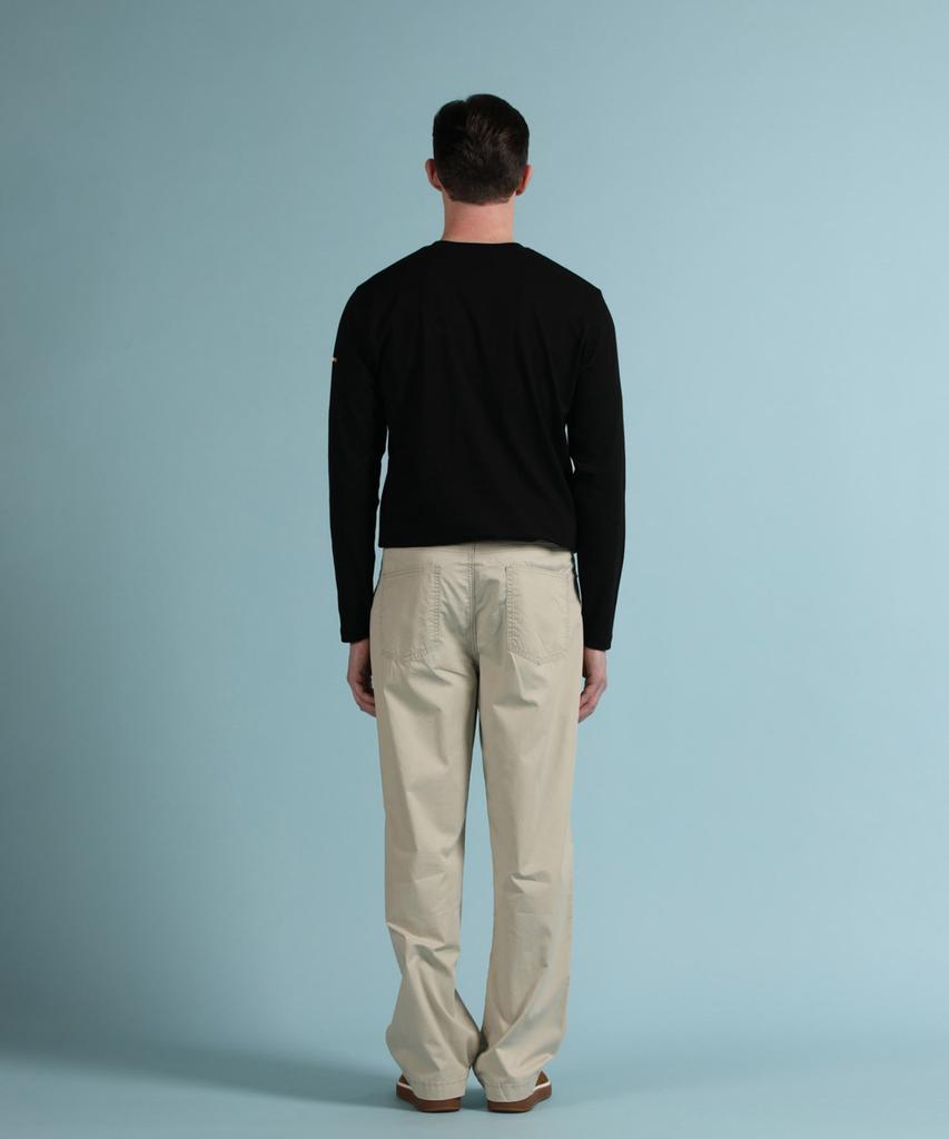 PANICALE Light Beige Wide Stitch Denim Pants (Type A)
