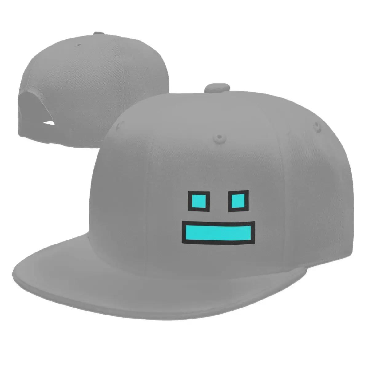 

Видеоигра Geometry Dash Кепки Snapback Унисекс Женские Кепки Регулируемая Кепка Хип-Хоп Бейсболка Кепка One Size