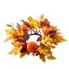 Candle Holder Wreath Decorative Harvest Table Centerpiece Wreath Berry Pinecone Wreath Thanksgiving For Seasonal Holiday Display