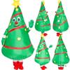 Adult Christmas Santa Claus and Snowman Inflatable Costume with Accessories
