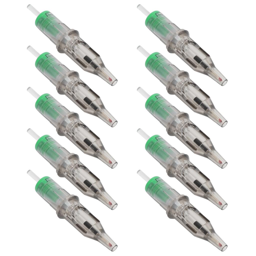 10pcs 2ml Tattoo Ballpoint Pen Cartridges Liner Shader 0.5mm Tip Ball Pen Cartridges for Practice