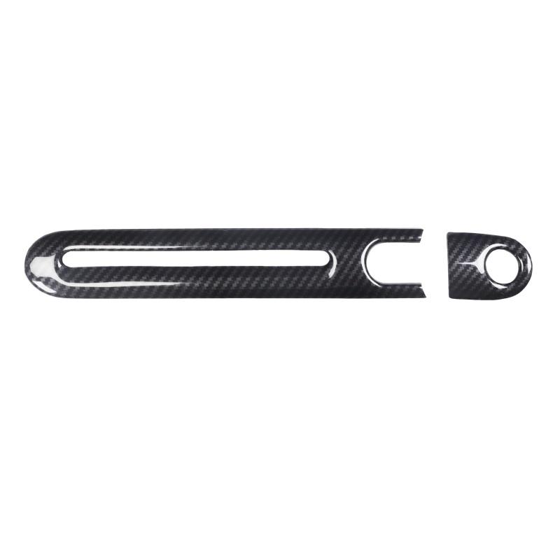 Right Hand Drive Vehicle Accessories with Carbon Fiber Pattern Black Navigation Panel Decorative for Benz SMARTfor Two Sticker