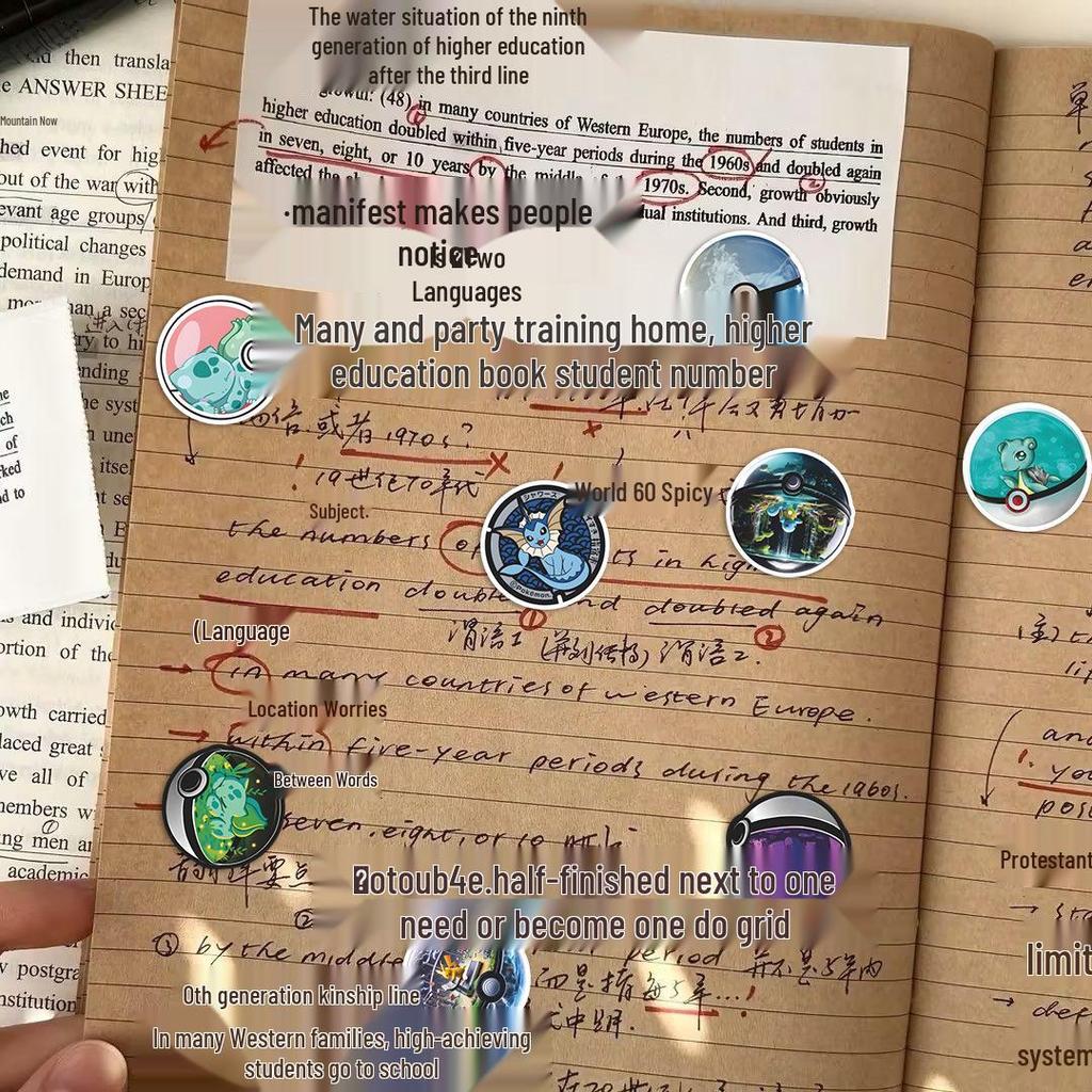 70 Waterproof Cartoon Pokemon PVC Stickers for DIY Decoration