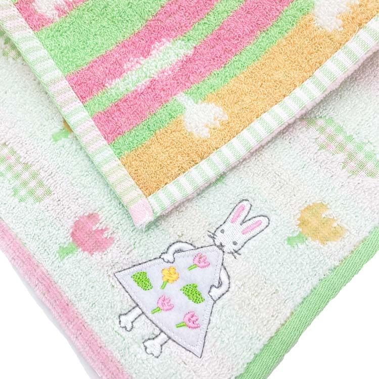 Hayashi Mini 25 x 25 Flower PN508600 Towel, approx. cm, "My Dress" Pattern,
