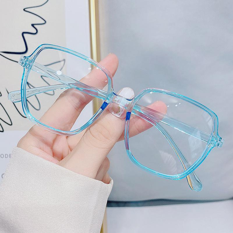 Transparent Frame Myopia Glasses Blue Light Proof Women's Full Frame Reading Glasses Degrees 0 To - 6.0