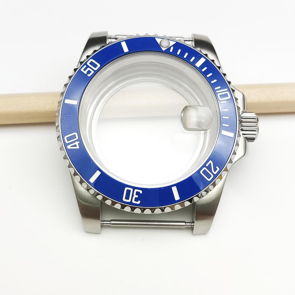 Stainless steel case, suitable for Japanese NH35/36 movement, transparent back cover--40MM