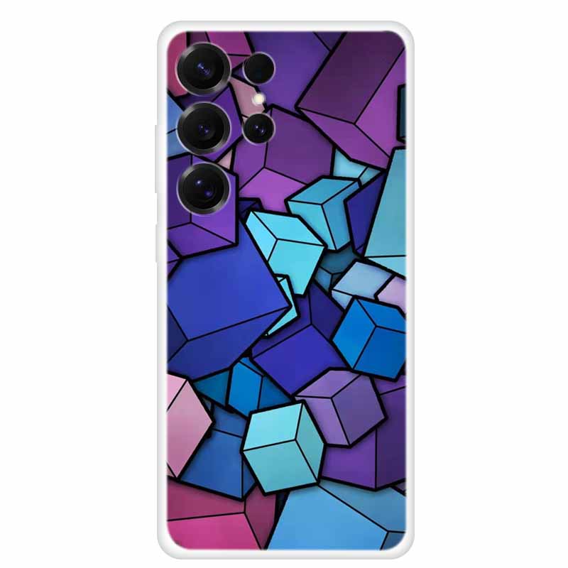 Capa For Samsung Galaxy S26 Ultra Phone Case Clear Soft TPU Silicone Cover for S 26 Ultra Transparent Funda Cartoon Painted Para