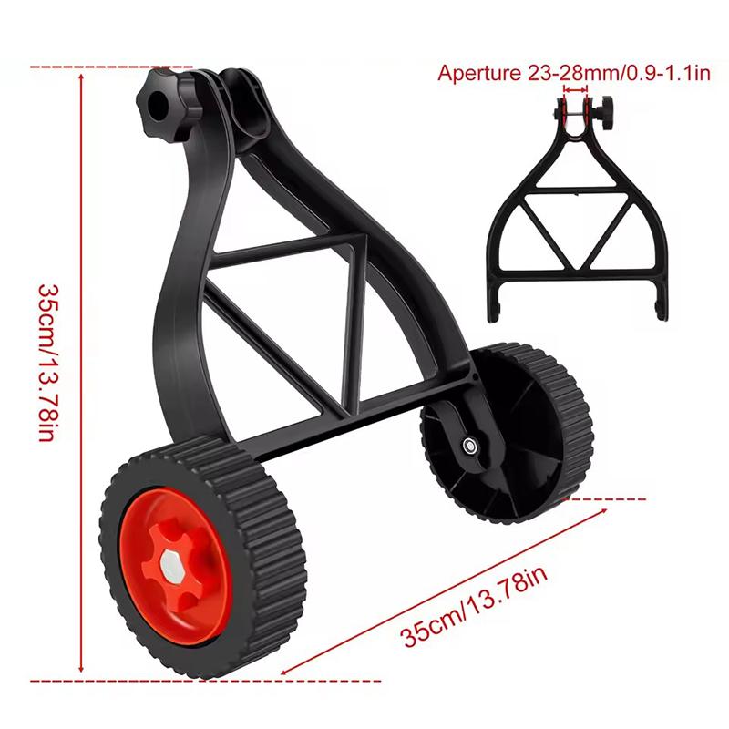 1 ks Odnímatelné oboustranné kolo pro elektrický vyžínač trávy Pomocný nástroj Kola sekačky na trávu Elektrické příslušenství Vodítka