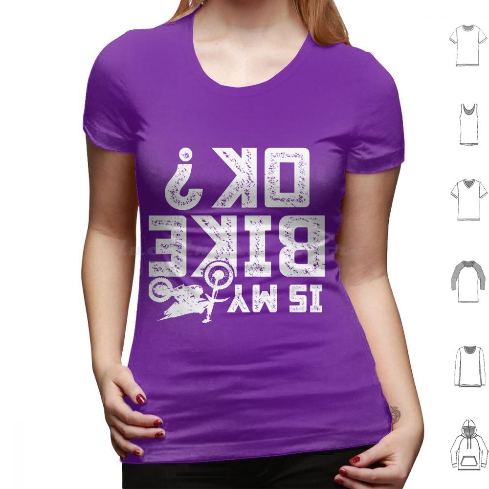 Is My Bike Ok Funny Motorcycle Dirt Bike Biker T Shirt 6xl Cotton Cool Tee Accidents Happen Damaged Perfect Track Bike Great