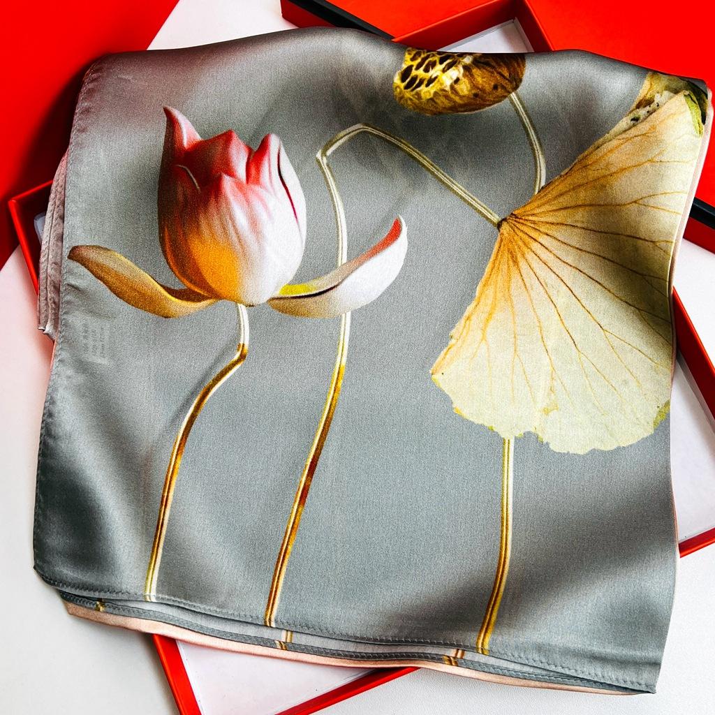 Spring And Autumn Silk Scarf Women'S Silk Long Scarf Gift Chinese Style Cheongsam Shawl With 100% Mulberry Silk