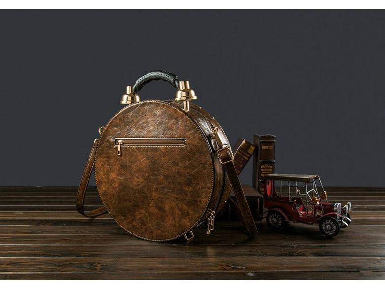 2025 Retro Korean-Style Handbag with Creative Clock Watch Design