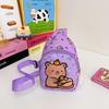 School Bag Kapibara Breast Bag for Boys and Girls Casual Versatile Accessories Change Bag Travel Shoulder Messenger Bag