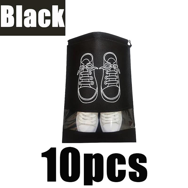 Non-woven Travel Shoes Storage Bags Portable Drawstring Closure Waterproof Bags Clothing Storage Pack Reusable Dustproof Bags