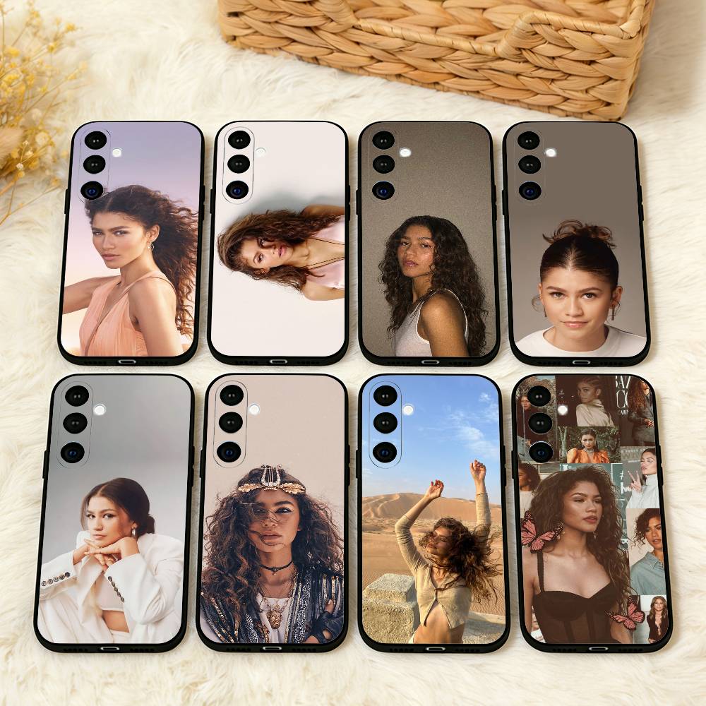Z-Zendaya Phone Case For Samsung A73,72,71,53,52,51,22,91,80, Soft Black Cover