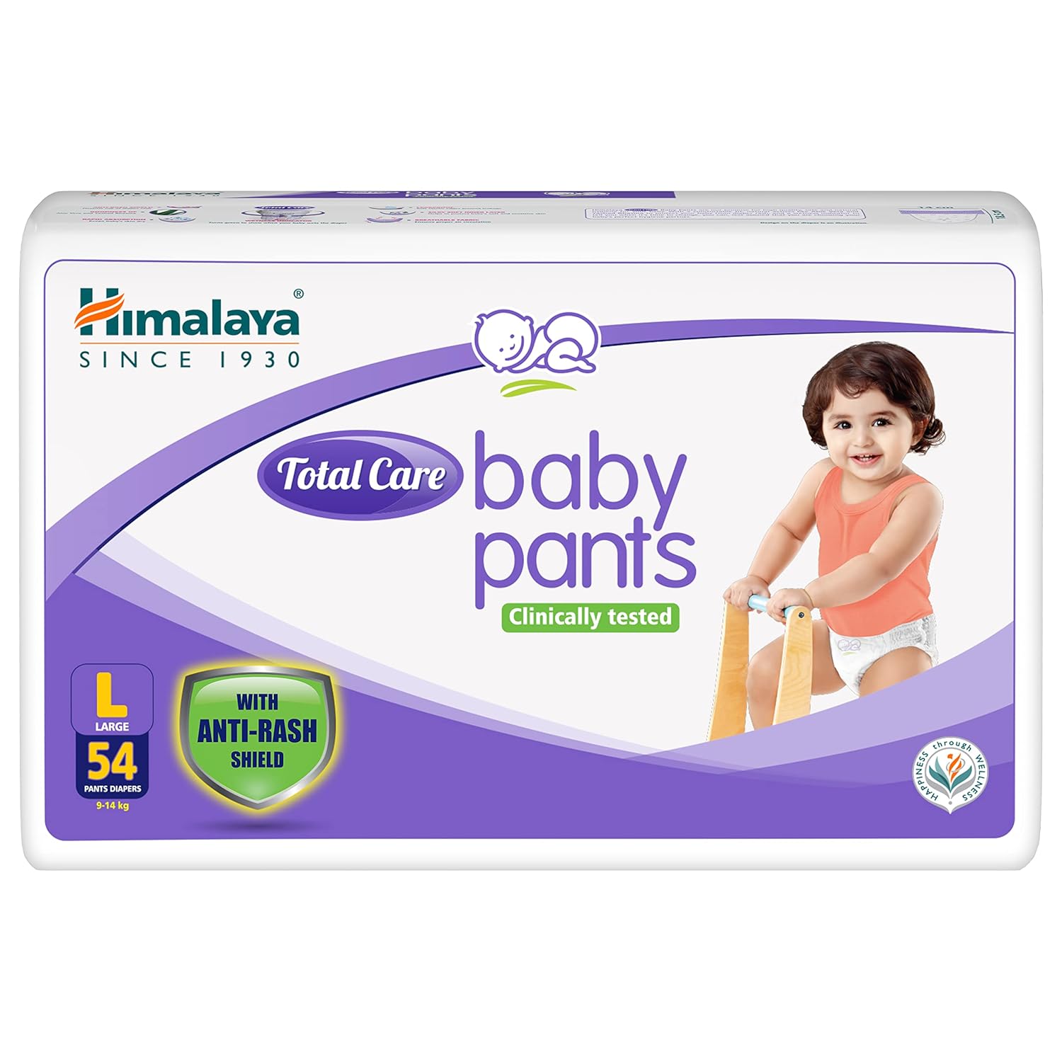 

Himalaya Total Care Baby Pants Diapers Large 9-14kg Pack Of 54 Anti-Rash Comfort