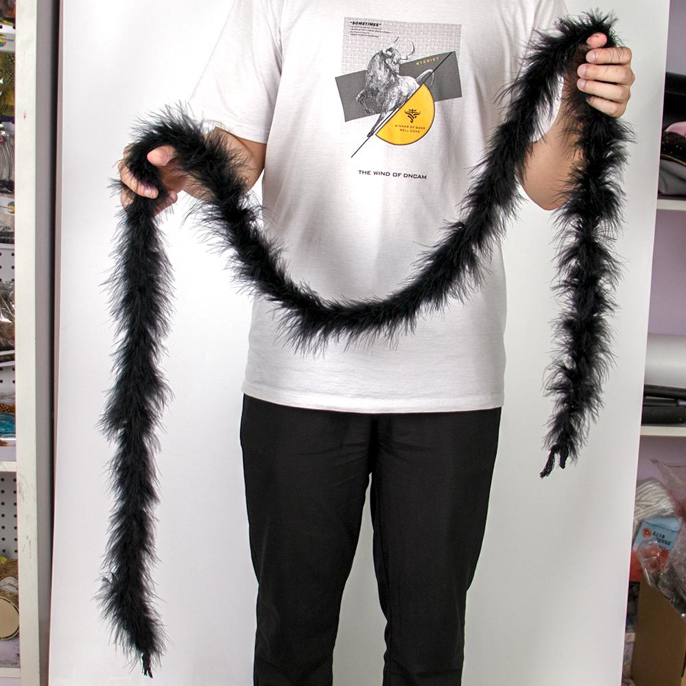 Colorful Marabou Turkey Feathers Boa Shawl 13G for Party Wedding Clothes Sewing Christmas Tree Crafts Plume 2 Yard/Pcs