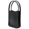 Longchamp Le Foulonné 14 Open Short Handle Leather Tote Bag Mini Women handbags Black 10186021001