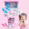 Necklace Crown Princess Dress Up Toys Earrings Bracelet Crystal Shoes Toy  Halloween