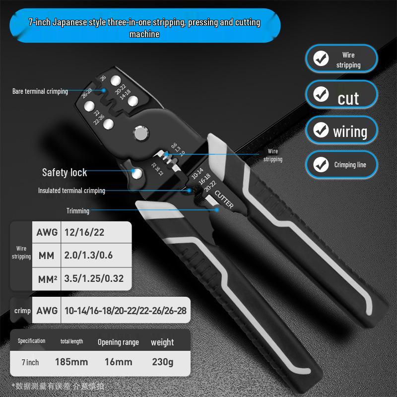 Green Forest Multi-Function Electrician's Wire Stripping and Cutting Pliers