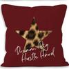 Leopard Animal Print Cushion Cover Green Background Decorative Pillow Case Wildlife Style Home Sofa Living Room Bedroom Decor