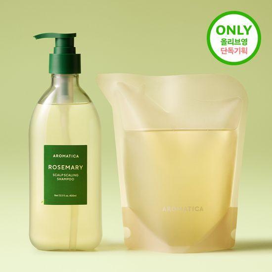 AROMATICA Rosemary Scalp Scaling Shampoo 400ml Double Promotion