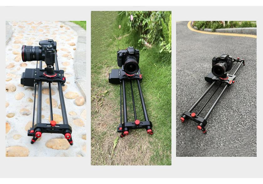 YELANGU Portable Electric Video Slider with Wireless Remote Control for DSLR Cameras