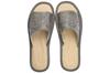 Gray women's slippers "Rozeta", comfortable women's slippers 42