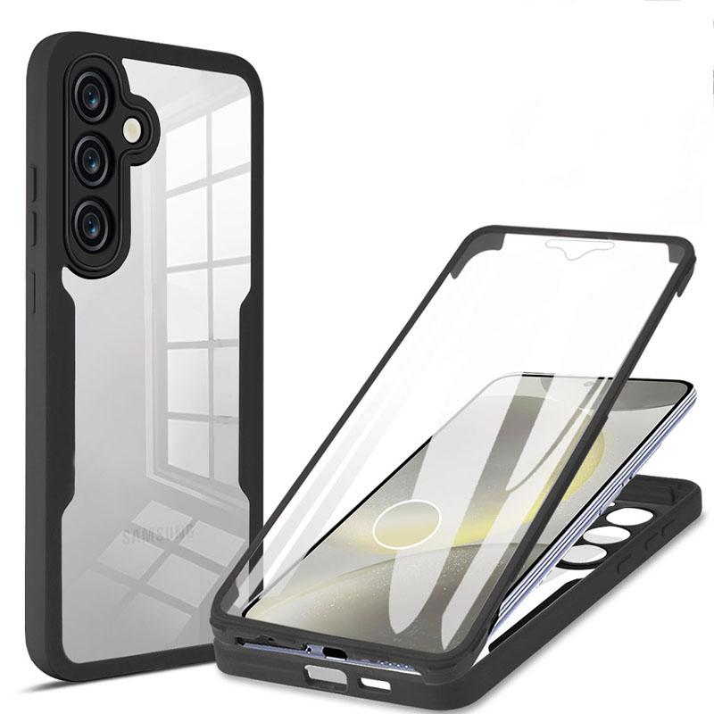 360 Full Body Screen Protector Transparent Case For Samsung Galaxy S21 FE S22 S23 Plus S24 Ultra S25 Edge Shockproof Phone Cover