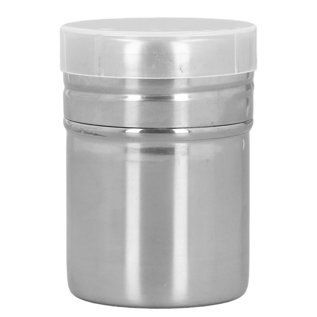 Coffee Powder Sieve Shaker Stainless Steel Cocoa Shaker Moistureproof Powder Sifter Cylinder with