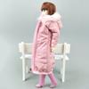 Rosa Vinter Varm Lang Stor Frakk+Støvler Jakke Antrekk Klær til Barbie Dukke Klær For 1/6 BJD Dukke Tilbehør DIY Toy for Kid Jente