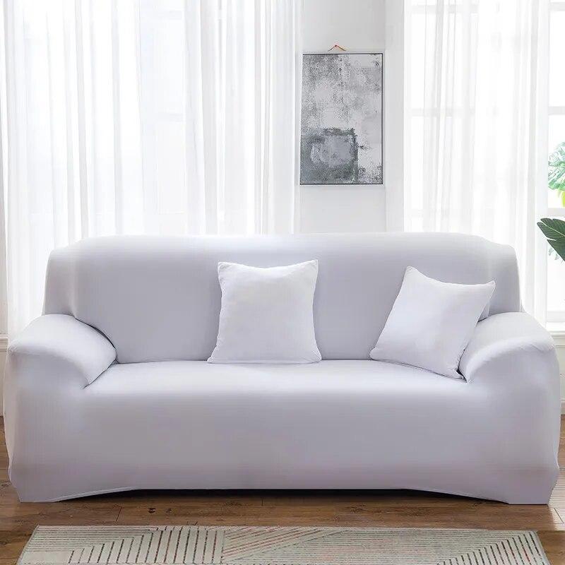 1PC einfarbige Sofabezüge für Wohnzimmer, elastischer Sofabezug, Eckcouchbezug, Sofahusse, Stuhlmöbelschutz, Heimdekoration