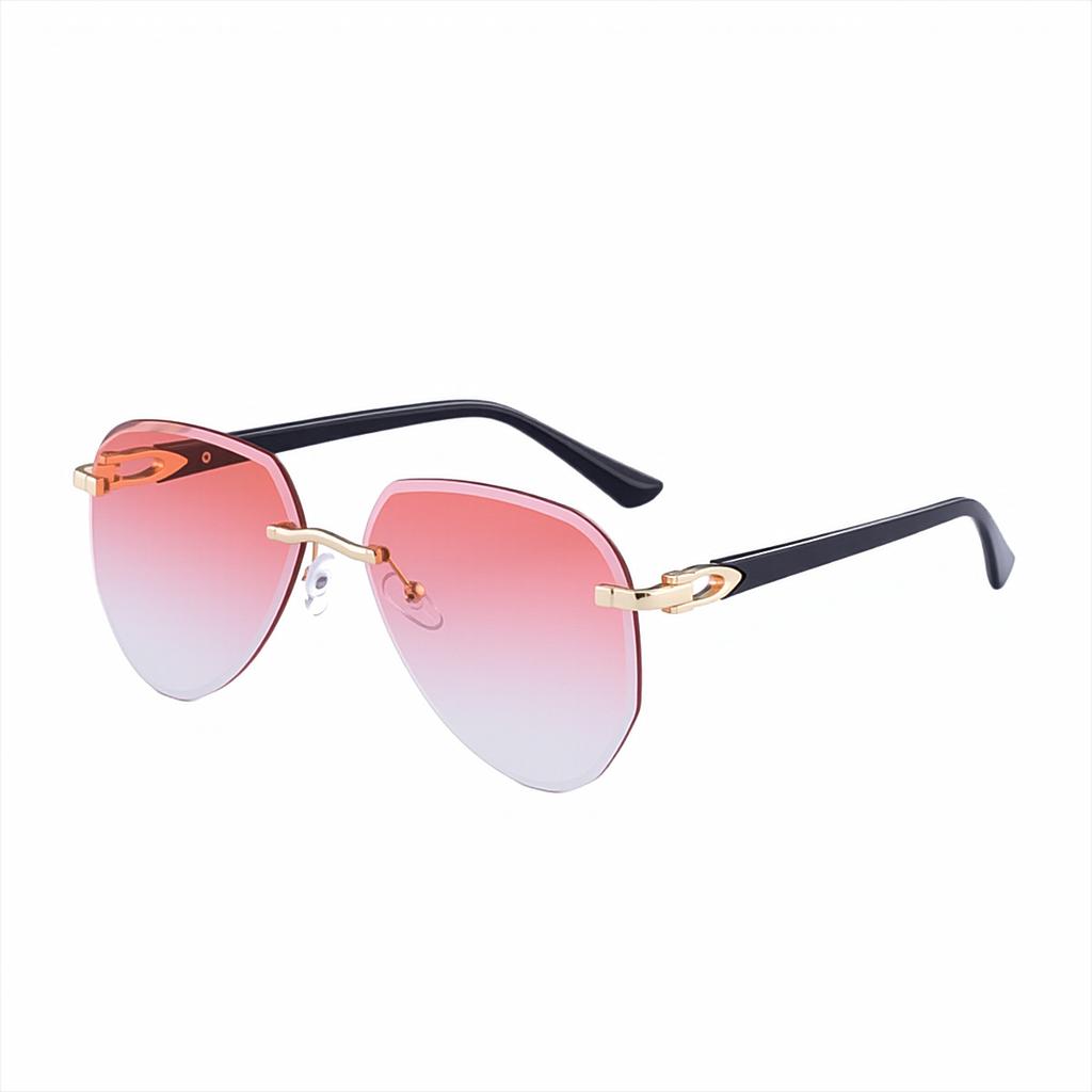 JYL TS Men's Rimless Cut-Edge - Aviator Trendy Fashion Sun Shades ZZC-7577