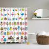 Bathroom Shower Curtain Animals Elephant Horse Deer Zebra Bird Fabric Waterproof Polyester Bathroom Curtain With Hooks 180X180Cm