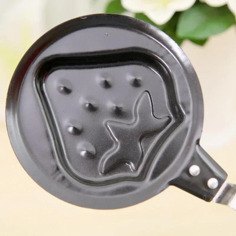 Mini Egg Fry Kitchen Supplies Breakfast Love Pan Pancake Pan Heart Omelette Pan Jarhead Without Pot Cover Cast Iron Black Items