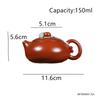 150ml Tradition Yixing Purple Clay Teapot Chinese Handmade Xishi Tea Pot Raw Ore Dahongpao Kettle Household Zisha Tea Set