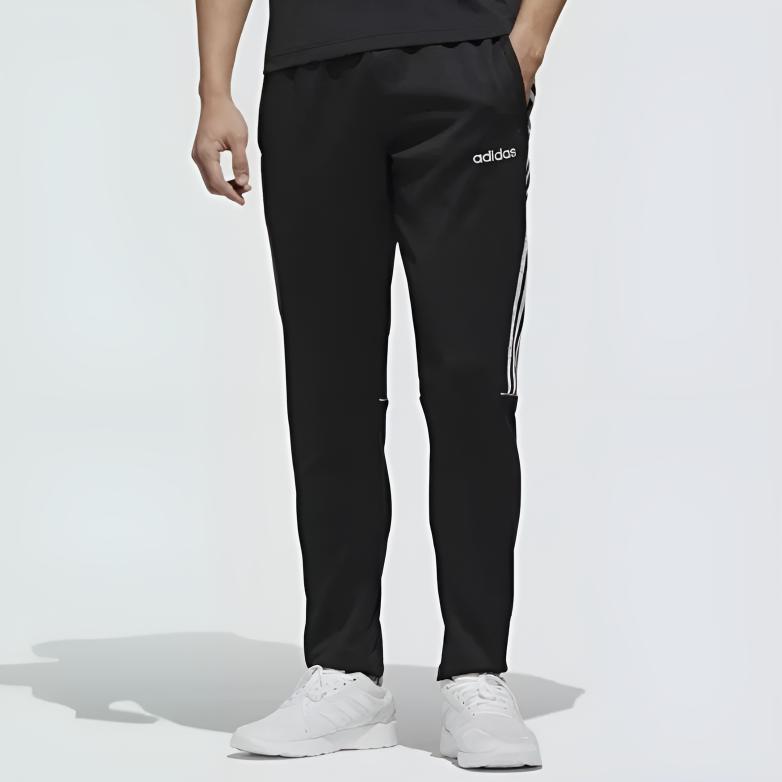Adidas Intuitive Warmth Sereno Striped Moisture-Wicking Comfortable Casual Pants Men Pants Black White GD5321