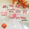Qixi Valentine's Day Cardstock Decoration: Romantic Tabletop Ornament & Photo Prop for Jewelry Stores and Shopping Malls.