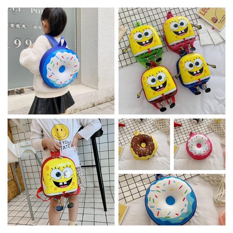 Sweet Donut Eggshell Backpack For Kindergarten Kids Cute And Durable