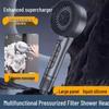 Cross-border Shower Head Set with Powerful Booster and Piano Button Filter