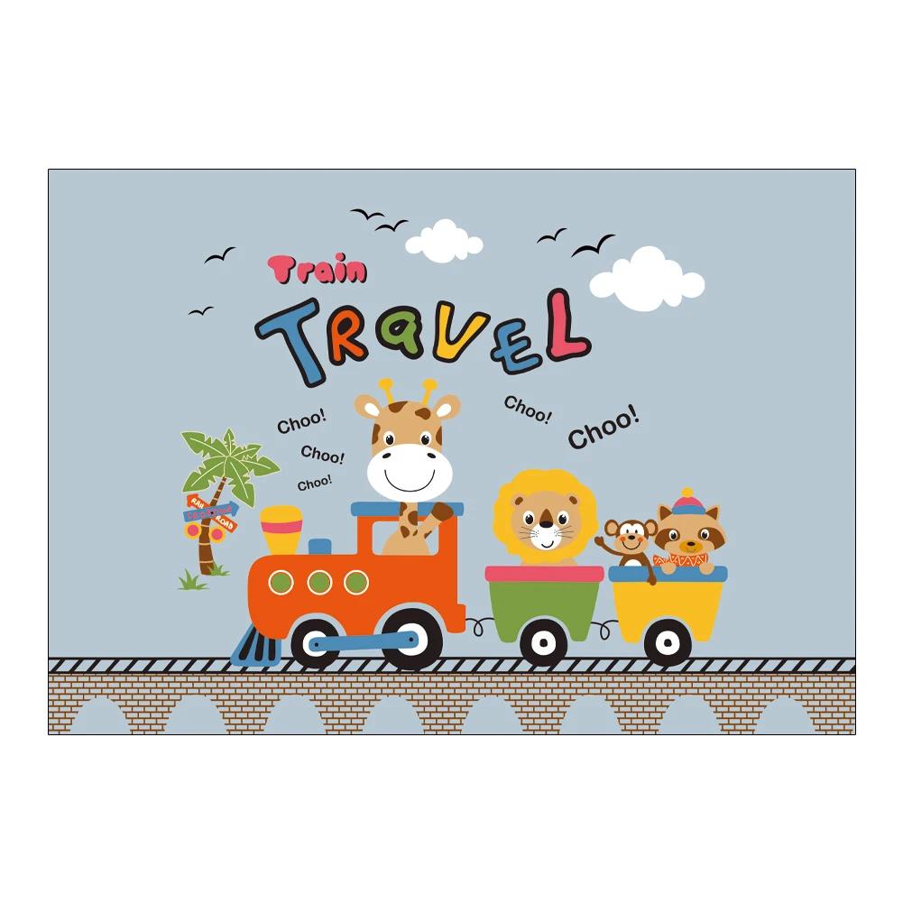 Cartoon Rocket Cosmic Carpet Non-slip Childrens Carpets Living Room Bedroom Alphanumeric Learning Game Carpet Mats Rug Baby Mat