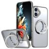 For iPhone 16 Plus Case Compatible with MagSafe TPU+Acrylic Kickstand Phone Cover