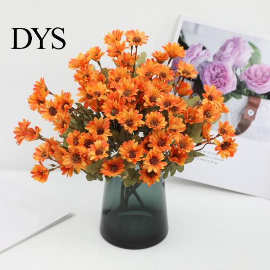 Reusable Artificial Floral Centerpieces Daisy Flowers, Realistic Plastic Arrangements, Faux Flower Bouquet, Lifelike Flowers for Home Decor