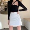 Women's High Waist Irregular Pleated Skirt - Slim, Versatile A-Line Skirt for Spring and Autumn
