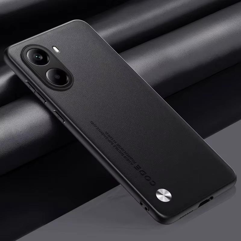 

Для POCO X7 Pro Чехол Простой PU Силиконовый Кожаный Защитный Чехол Для Телефона Для POCO X7pro POCOX7pro Redmi Turbo 4 Note 14 Pro Plus Ударопрочный Бампер For POCO X7 Pro чёрный